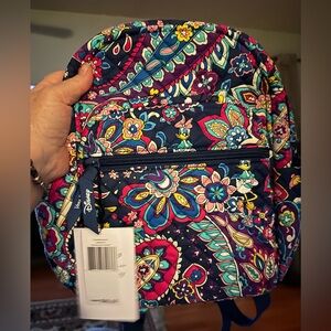 Disney Vera Bradley Small Backpack NWT - 'sensational six paisley' pattern